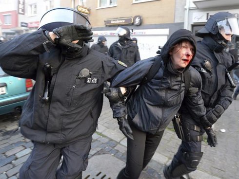 18 pessoas presas em Frankfurt na jornada contra a austeridade