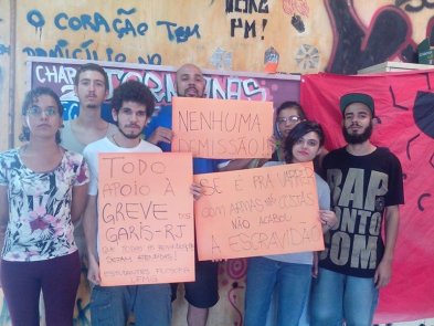 Centro Acadêmico de Filosofia da UFMG (CAFCA) em Apoio a Luta dos Trabalhadores Garis