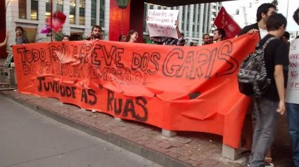 Juventude ÁS RUAS em apoio a greve dos Garis no RJ!