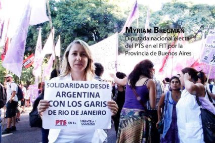 Myriam Bregman, deputada nacional do PTS na FIT pela cidade de Buenos Aires