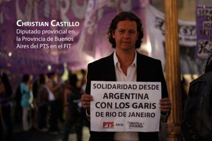 Christian Castillo, deputado da província de Buenos Aires do PTS e da FIT