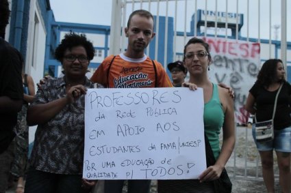 Professores da Subsede de Mauá e Santo André em apoio a luta da Fama